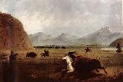 Alfred Jacob Miller Buffalo Hunt oil painting reproduction